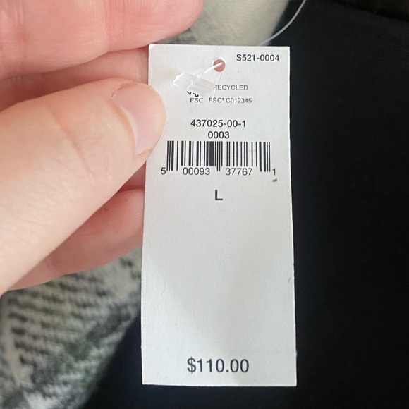 NWT Banana Republic green plaid button front collared jacket size large - Picture 9 of 10